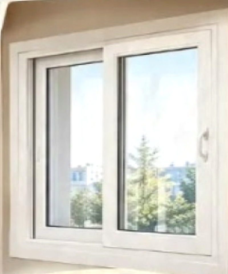 نافذة PVC INTERPEN منزلقة دفتين بزجاج مزدوج (Coulissante INTERPEN)